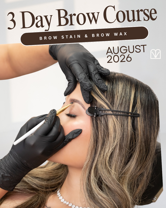August 17th, 18th, & 19th. San Jose CA. ( Brow Staining & Wax Shaping Course)